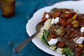 A Beautiful Bulgar and Spinach Pilaf